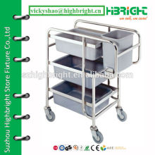 cleaning trolley collector trolley for plates and bowls